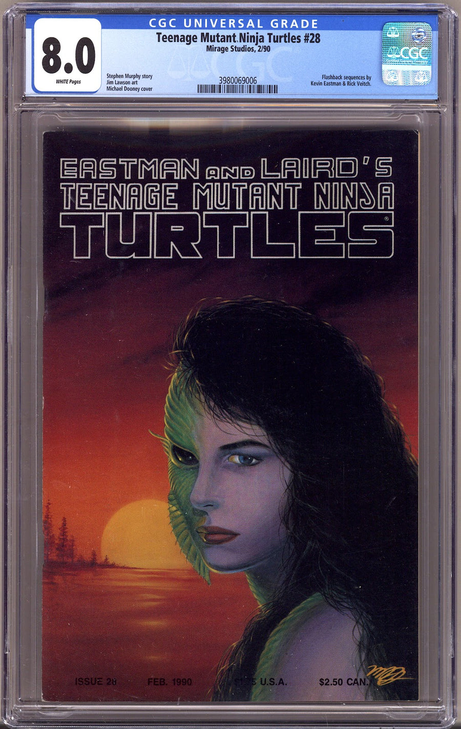 Teenage Mutant Ninja Turtles Vol 1 28 CGC 8.0 (VF)   (1990)