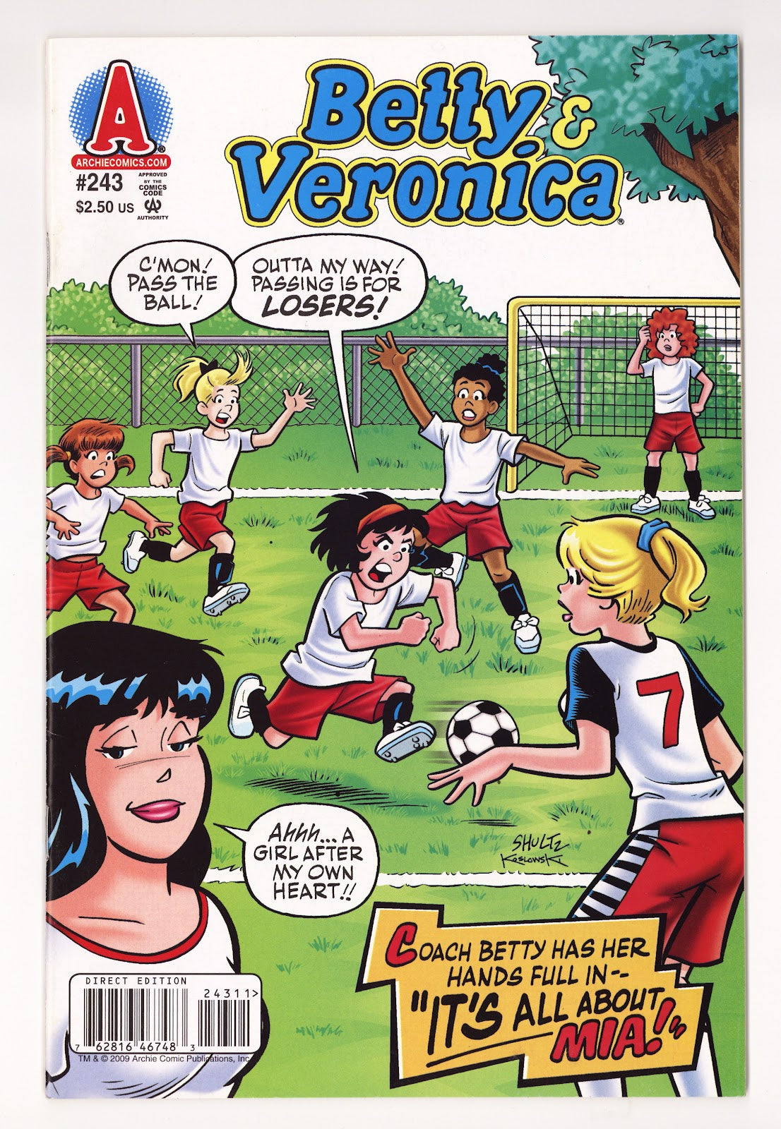 Betty and Veronica Vol 1 243  Mid Grade   (2009)