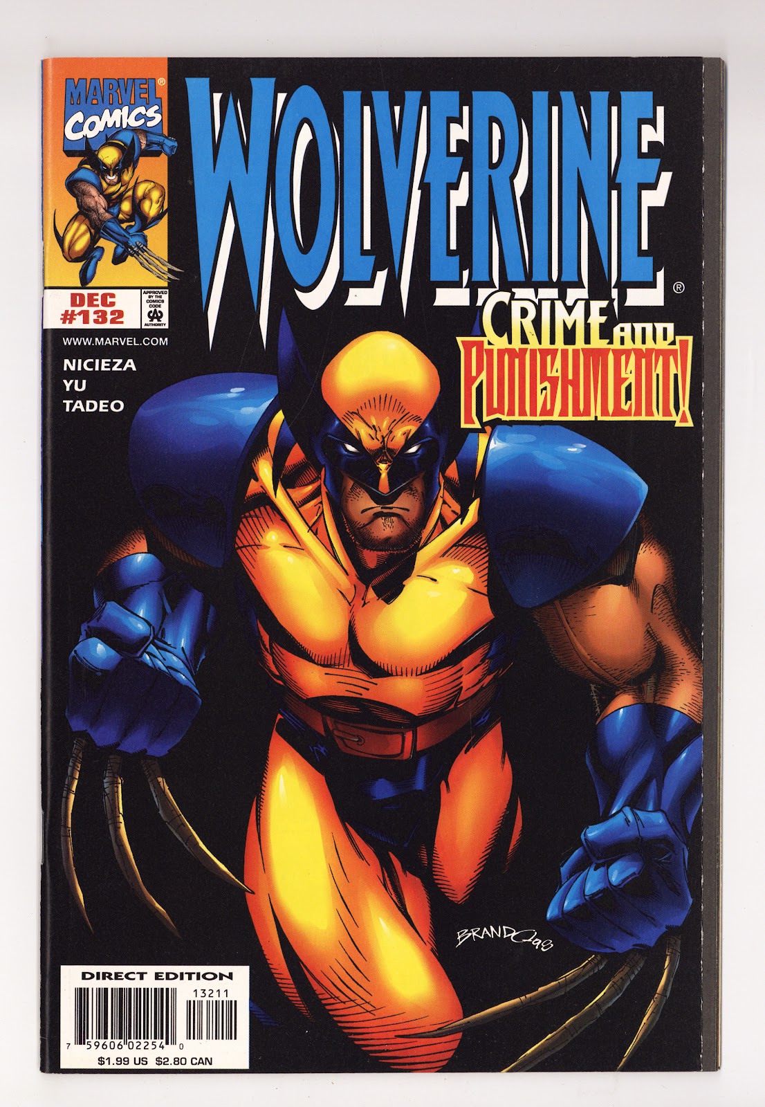 Wolverine Vol 2 132  High Grade   (1998)     