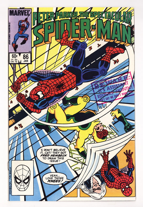 The Spectacular Spider-Man Vol 1 86  High Grade   (1984)