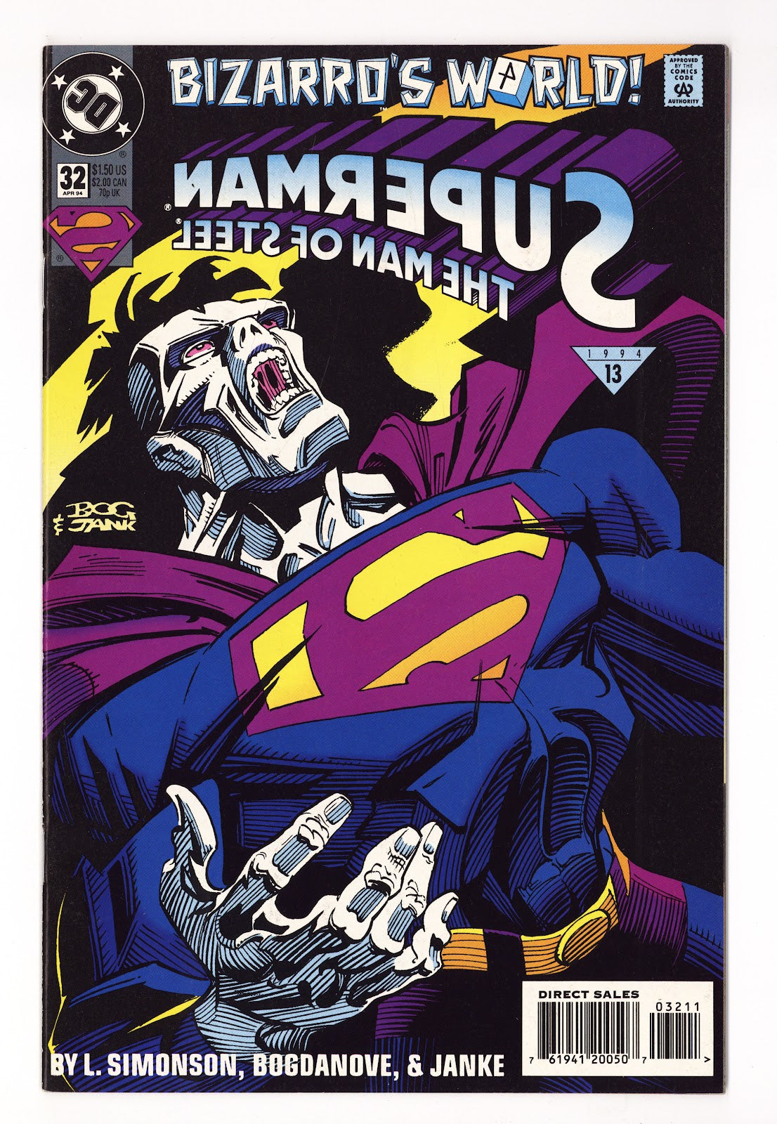 Superman: The Man of Steel   32  High Grade   (1994)   Direct Sales  