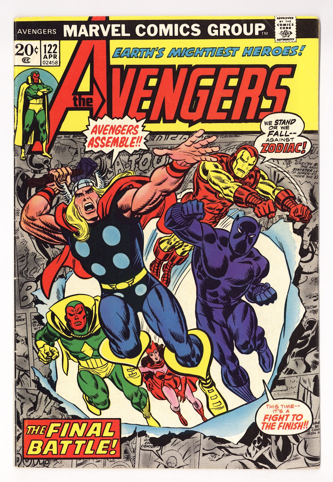 The Avengers Vol 1 122 FN- (5.5) (1974) 
