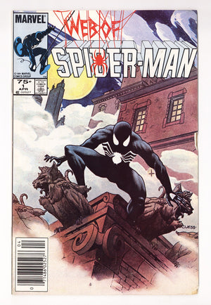 Web of Spider-Man Vol 1 1  VG+ (4.5)   (1985)   Canadian Price Variant