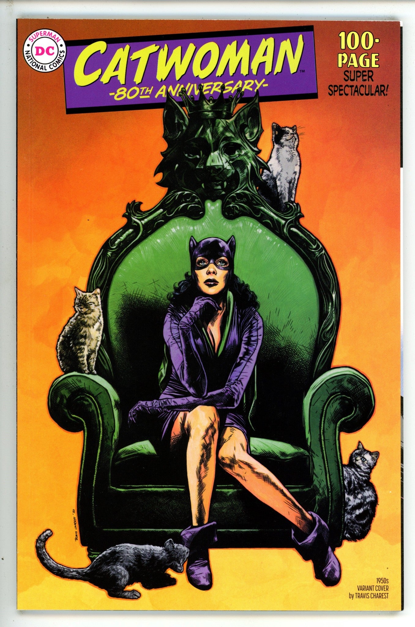 Catwoman 80th Anniversary 100-Page Super Spectacular 1 Charest 1950's Variant (2020)