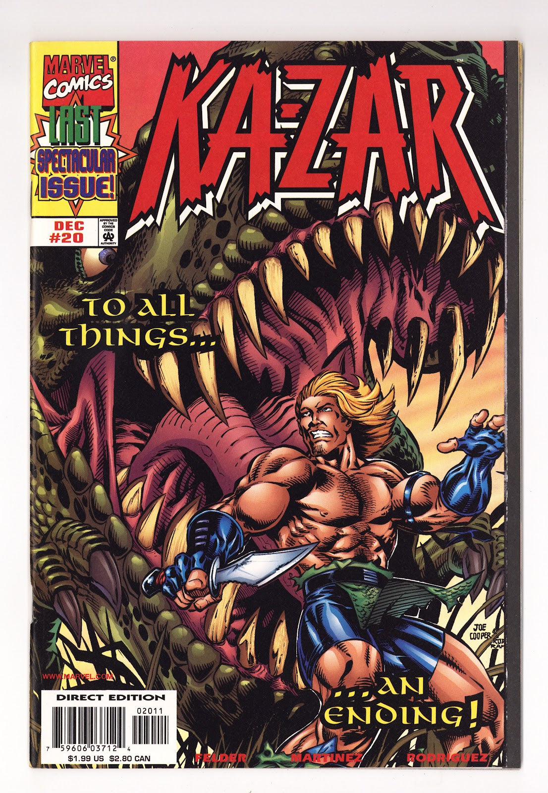 Ka-Zar Vol 4 20 High Grade (1998) 