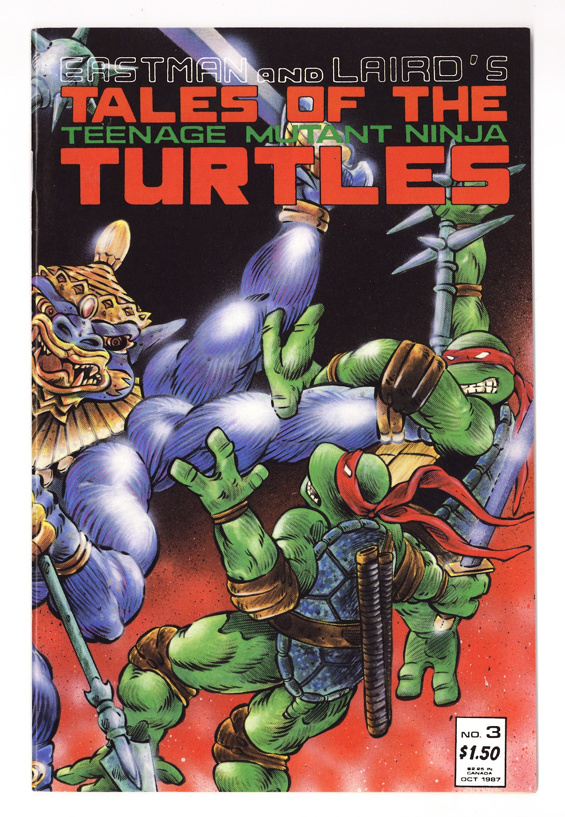 Tales of the Teenage Mutant Ninja Turtles Vol 1 3  VF/NM (9.0)   (1987)     