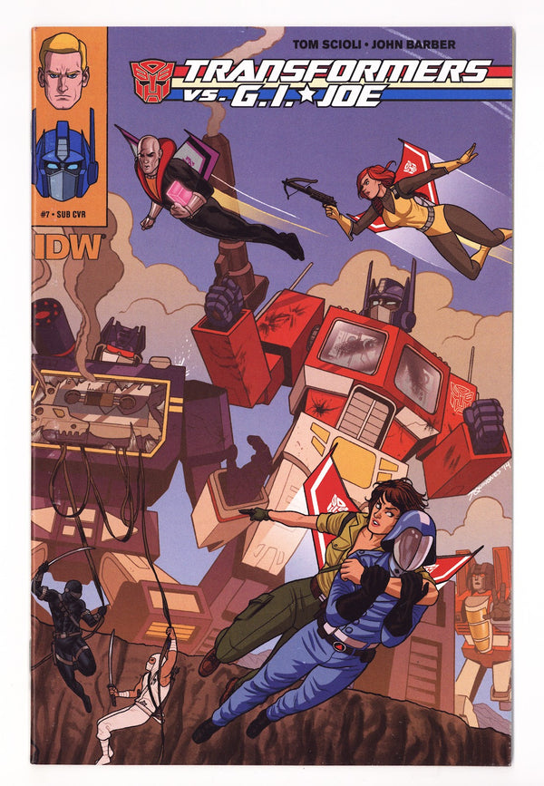 The Transformers vs. G.I. Joe 7 High Grade (2015) Quinones Variant