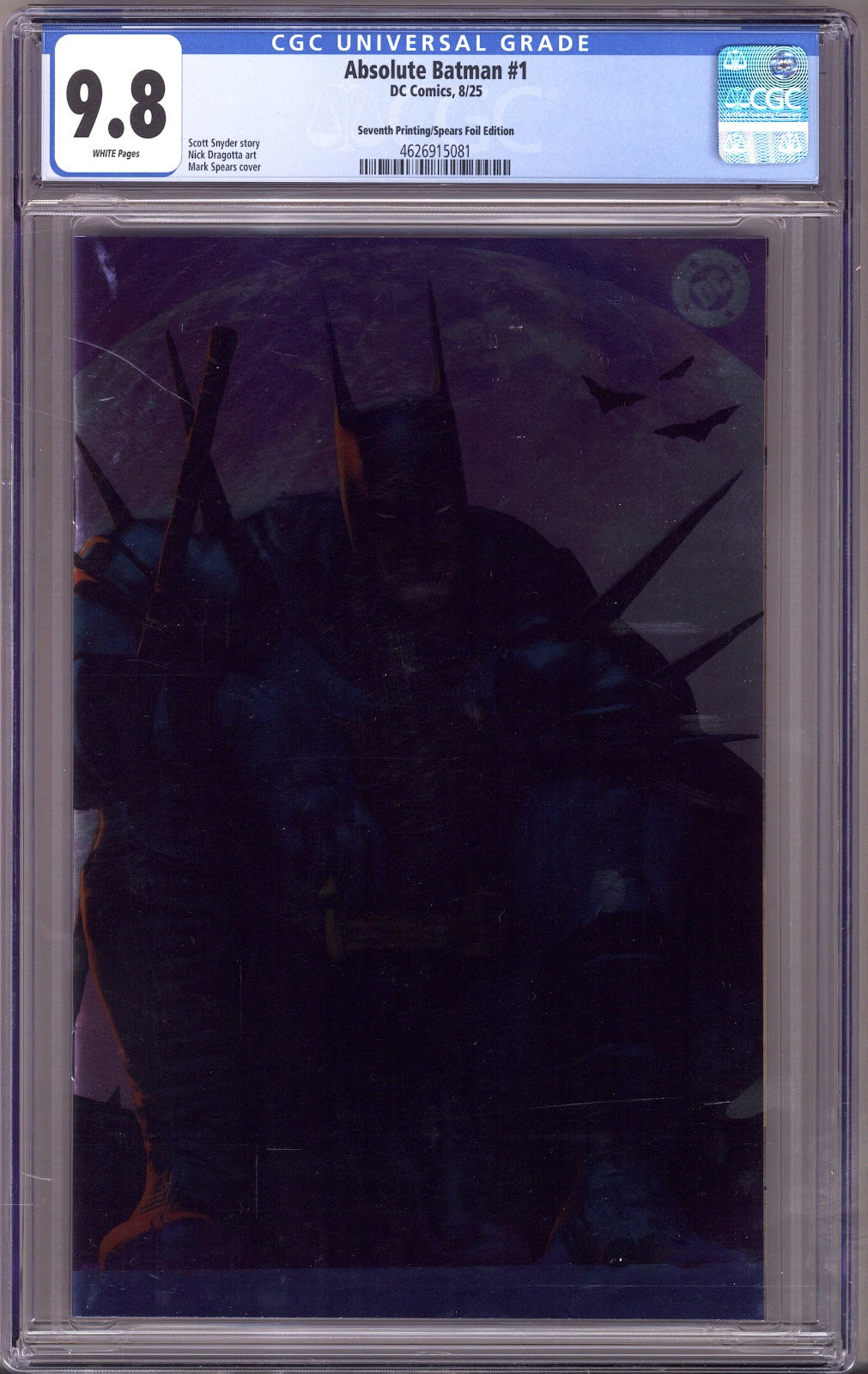 Absolute Batman 1 CGC 9.8 (NM/M) DC (2025) Spears | CaptCan Comics