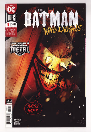 The Batman Who Laughs   1  High Grade   (2019) Jock   Jock Cover