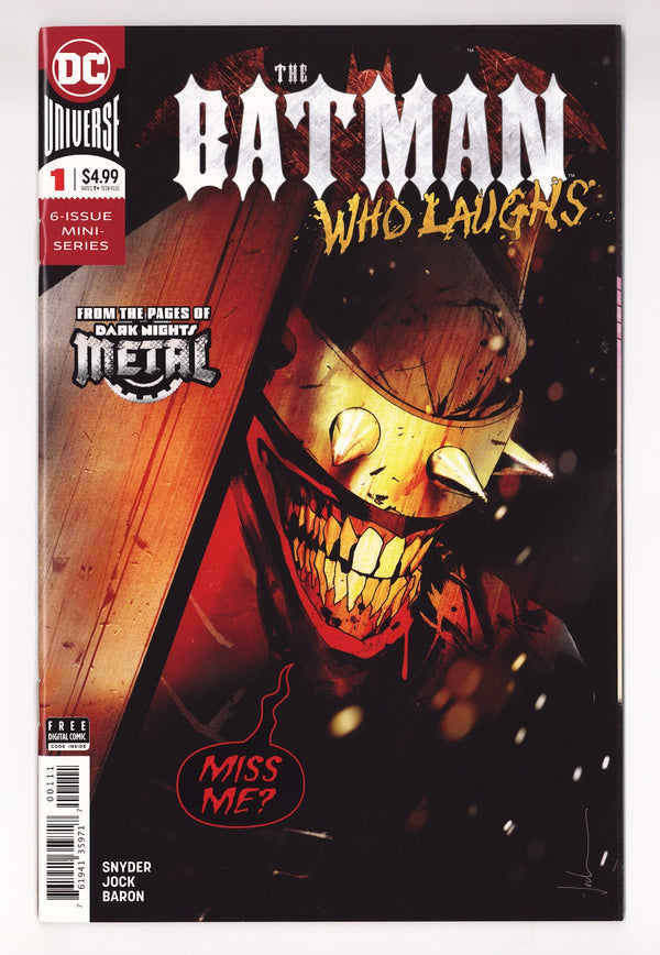 The Batman Who Laughs   1  High Grade   (2019) Jock   Jock Cover