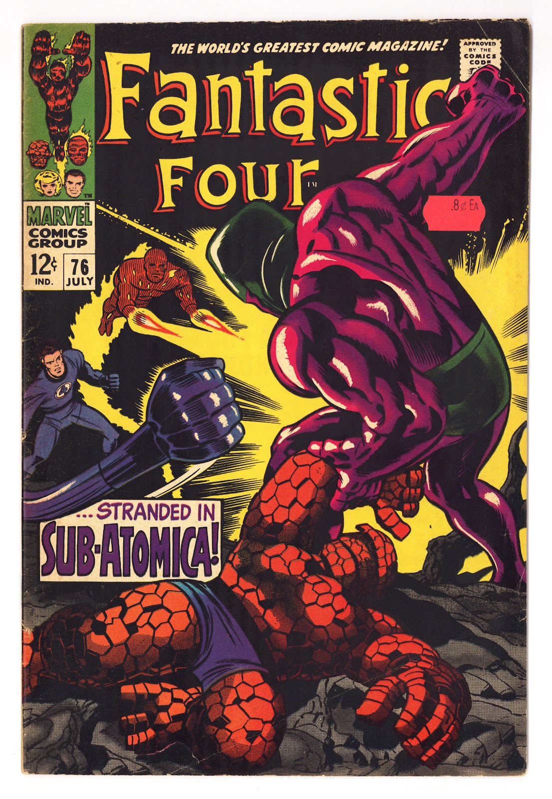 Fantastic Four Vol 1 76 VG+ (4.5) (1968) 