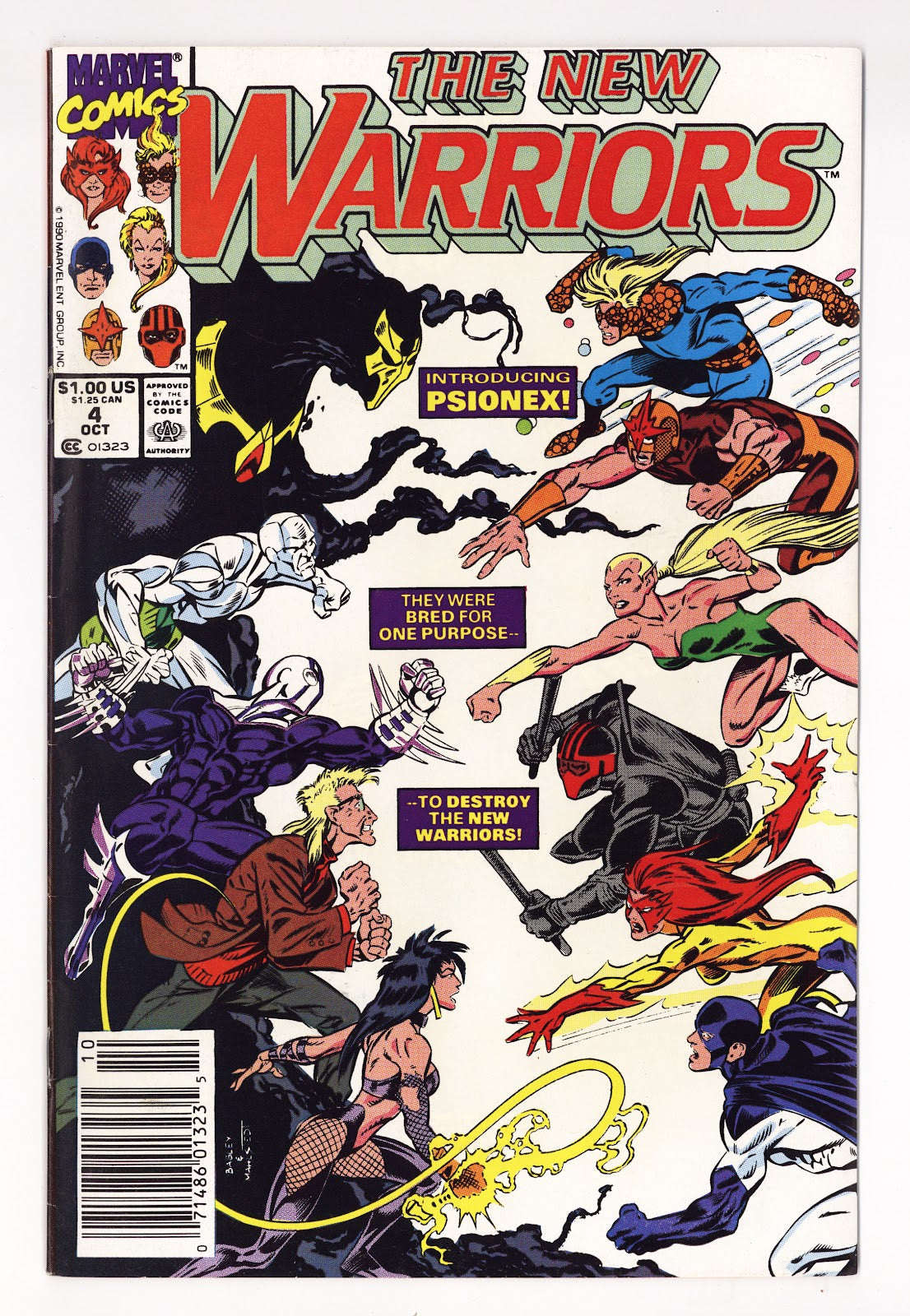The New Warriors Vol 1 4 High Grade (1990) Newsstand 