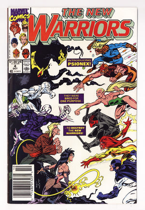 The New Warriors Vol 1 4 High Grade (1990) Newsstand