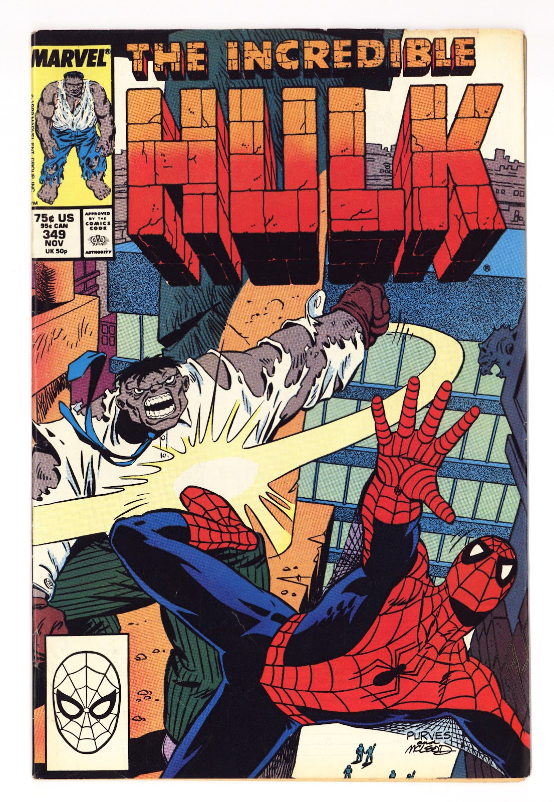 The Incredible Hulk Vol 1 349  Low Grade   (1988)     