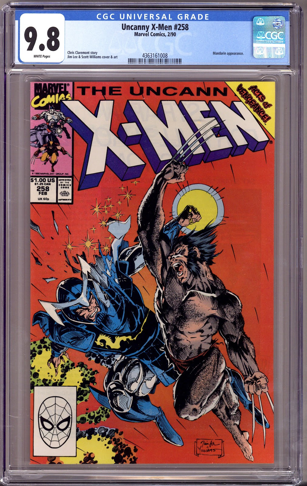 The Uncanny X-Men Vol 1 258 CGC 9.8 (NM/M) (1990) 