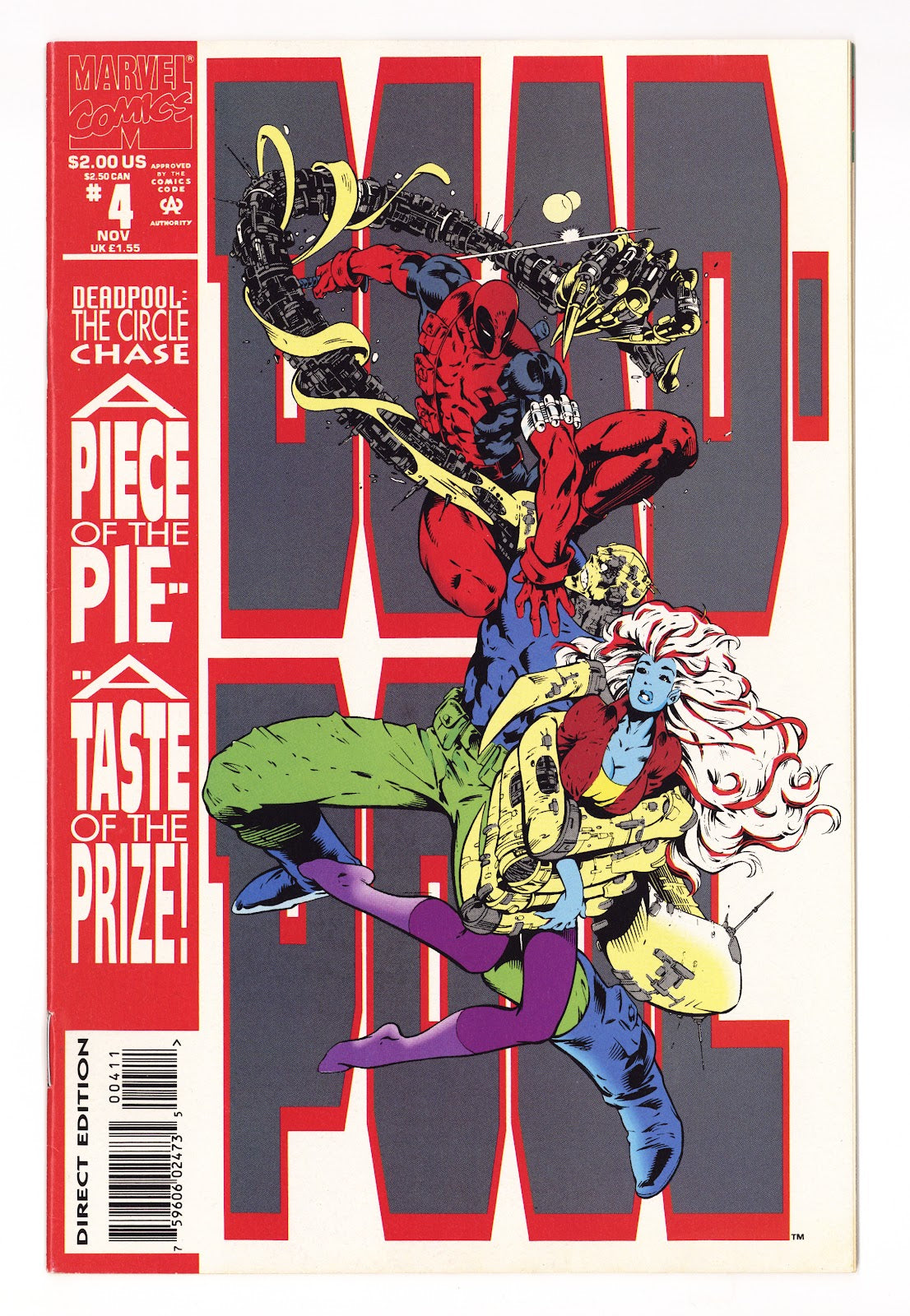 Deadpool: The Circle Chase Vol 1 4  VF (8.0)   (1993)     