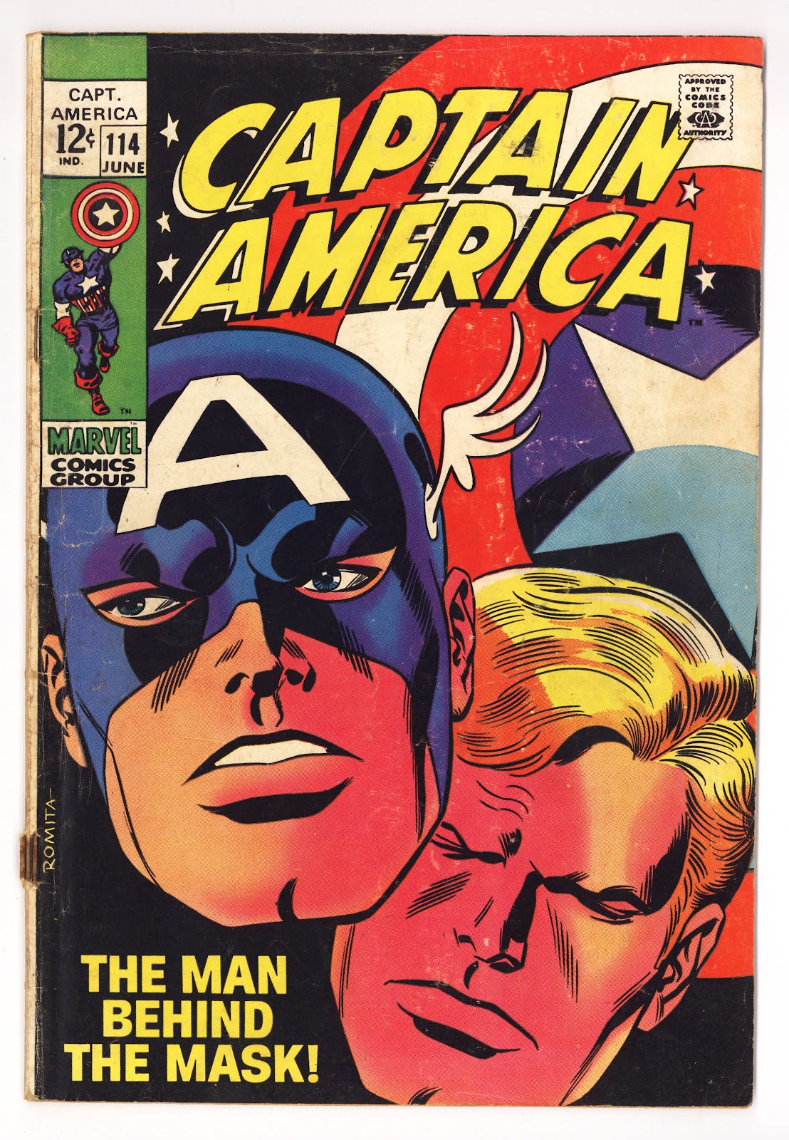 Captain America Vol 1 114 GD+ (2.5) (1969) 
