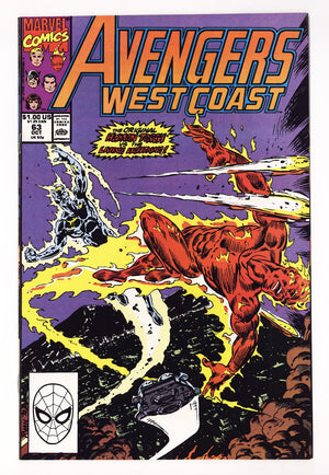 Avengers West Coast Vol 2 63  High Grade   (1990)   Direct