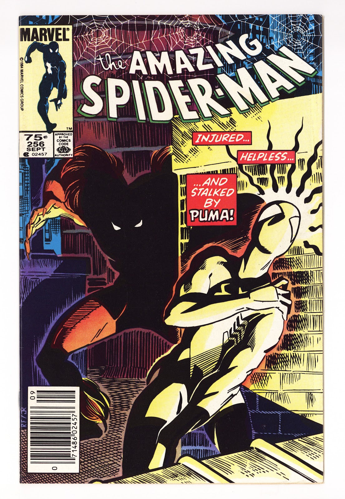 The Amazing Spider-Man Vol 1 256 FN/VF (7.0) (1984) Canadian Price Variant 