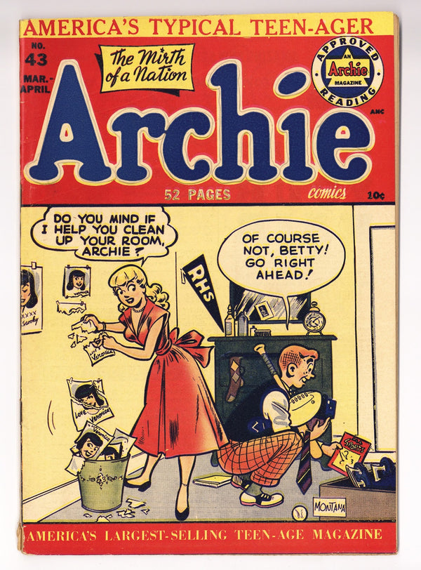 Archie Comics Vol 1 43 VG/FN (5.0) (1950)