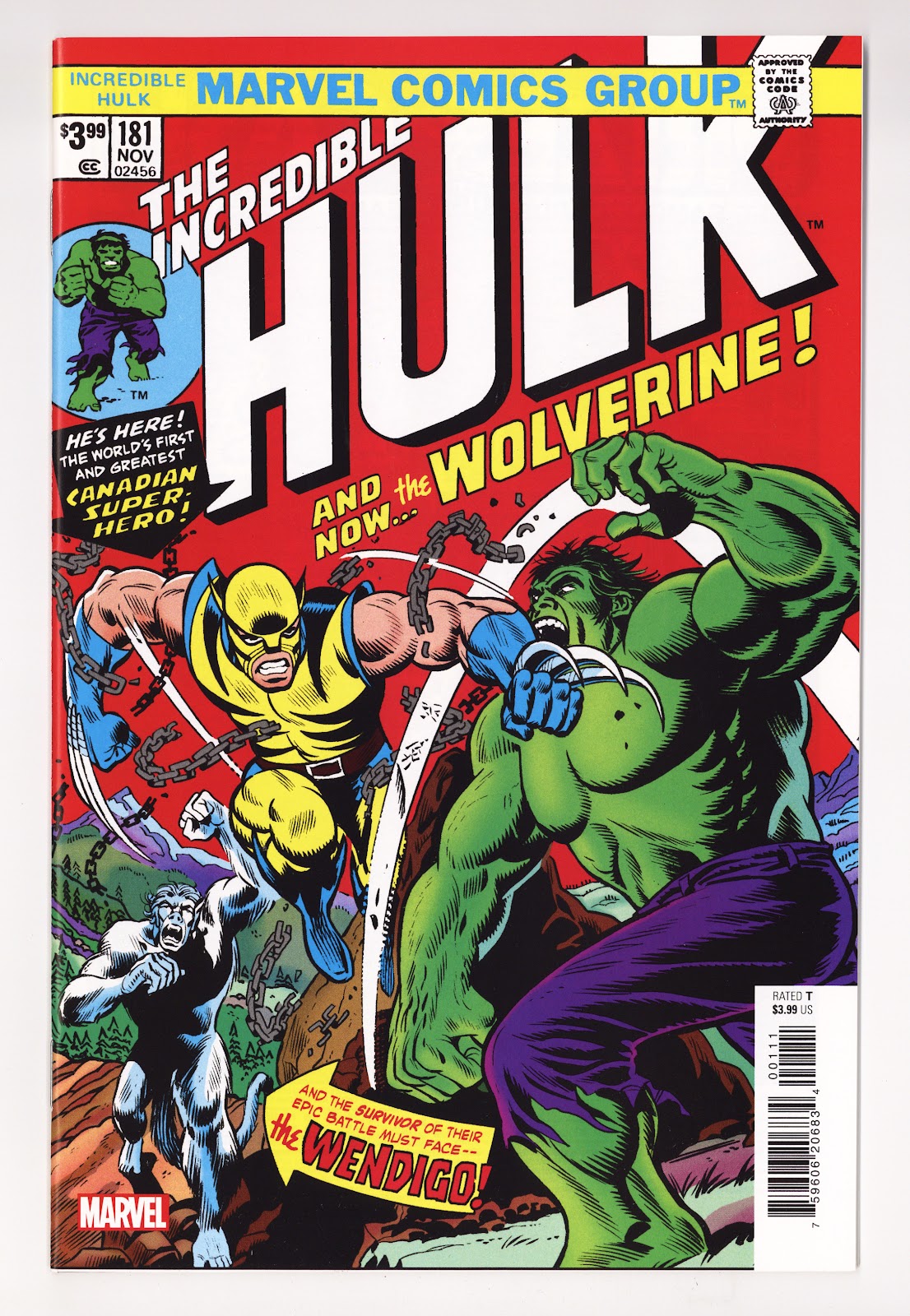 Incredible Hulk No. 181 Facsimile Edition [nn] High Grade (2023) 