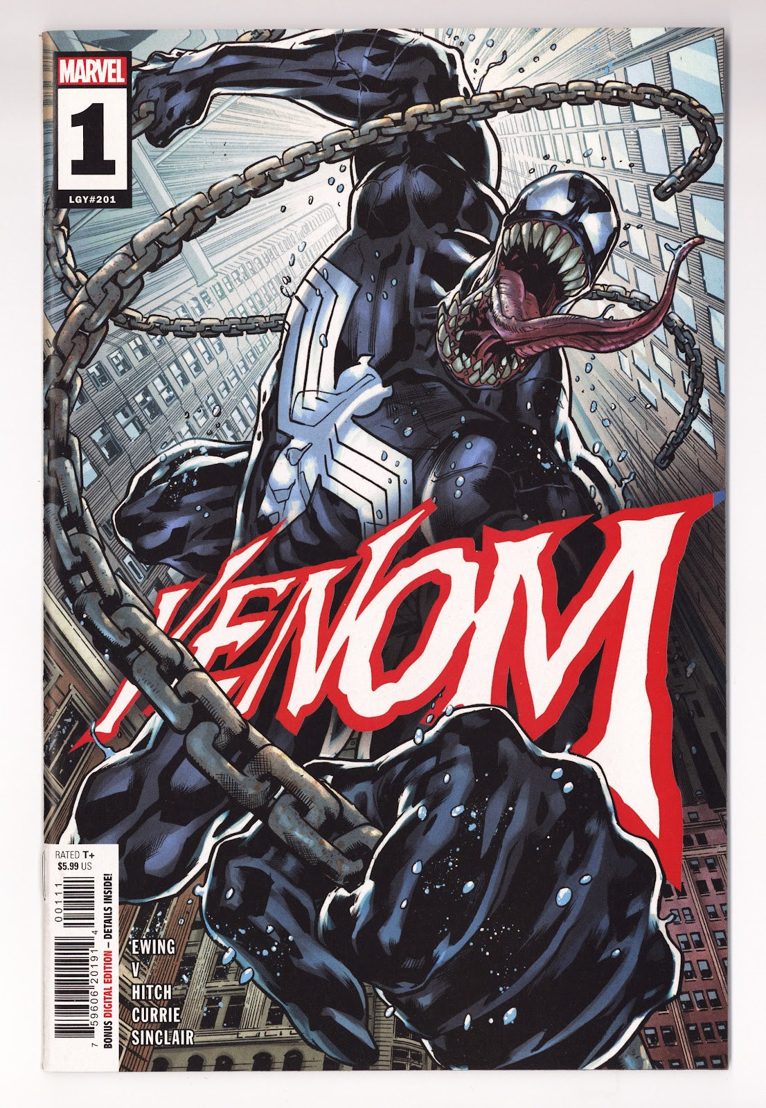 Venom Vol 5 1 (201)  High Grade   (2021) Hitch   Bryan Hitch Cover  