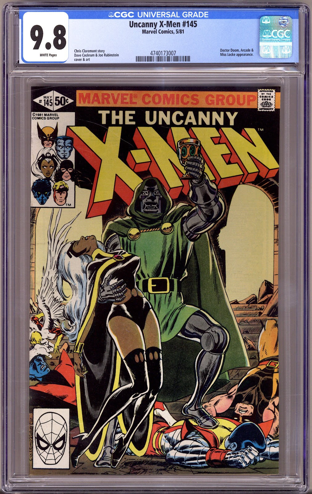 The Uncanny X-Men Vol 1 145 CGC 9.8 (NM/M) (1981) 