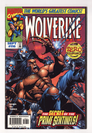 Wolverine Vol 2 116  High Grade   (1997)