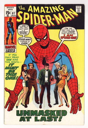 The Amazing Spider-Man Vol 1 87 VG+ (4.5) (1970)