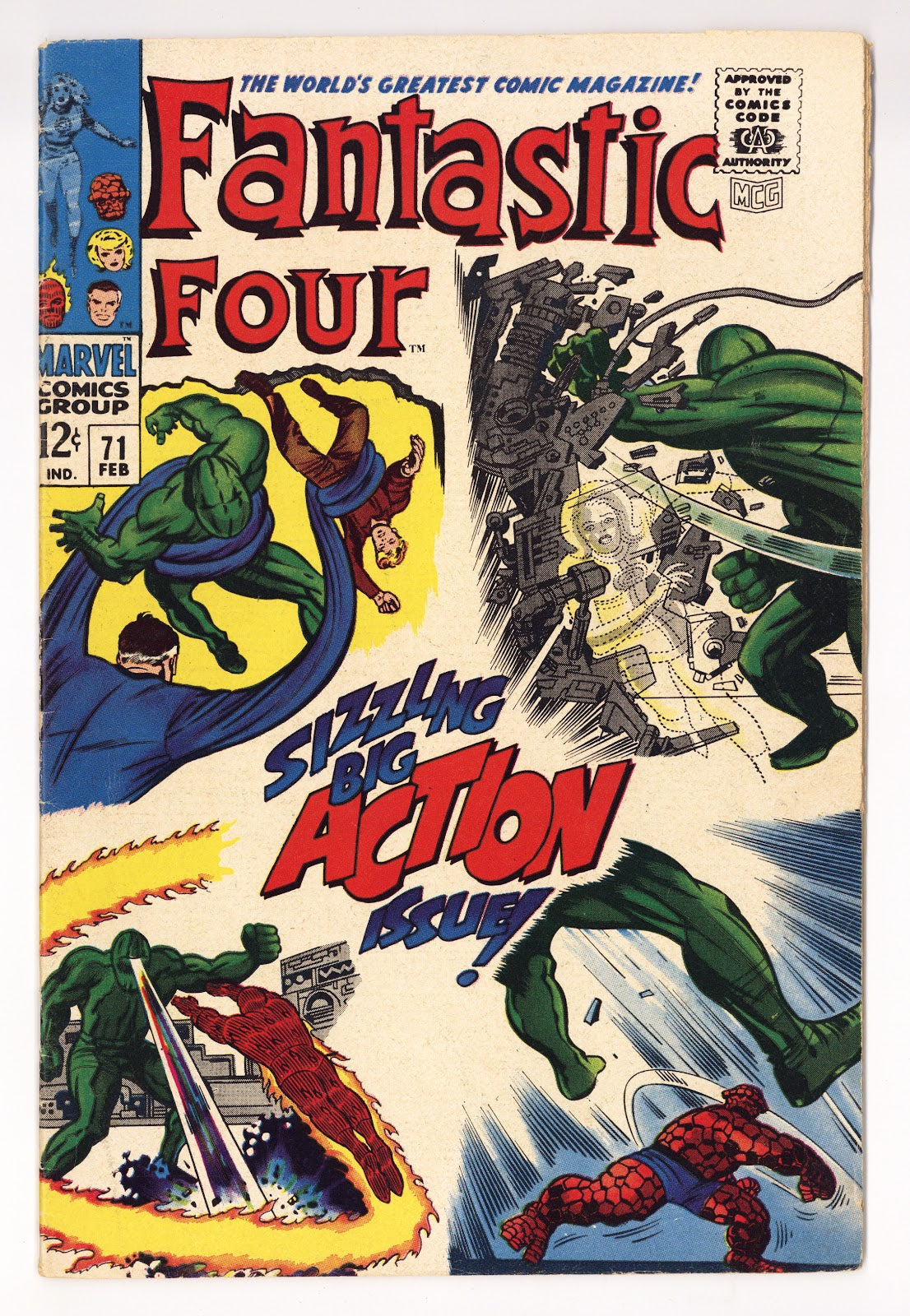Fantastic Four Vol 1 71 VG+ (4.5) (1968) 