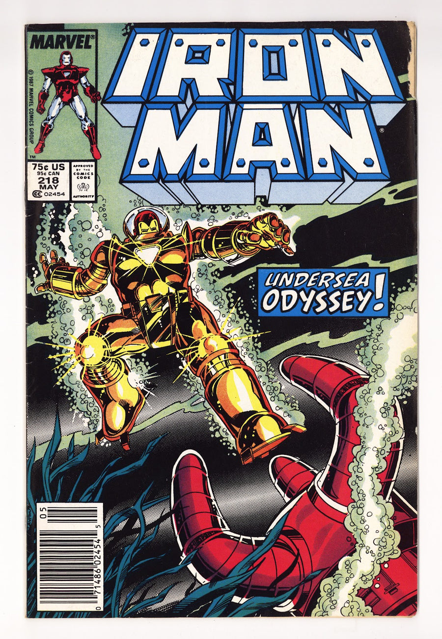 Iron Man Vol 1 218  Low Grade   (1987)   Newsstand