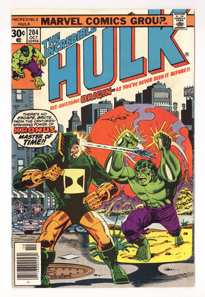 The Incredible Hulk Vol 1 204  Mid Grade   (1976)