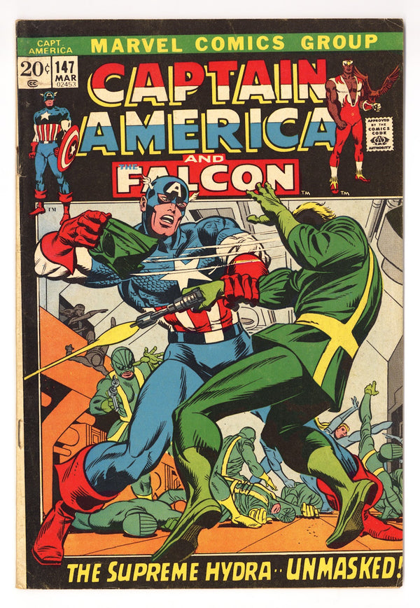 Captain America Vol 1 147  GD/VG (3.0)   (1972)