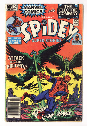 Spidey Super Stories 54 Very Low Grade (1981) Newsstand