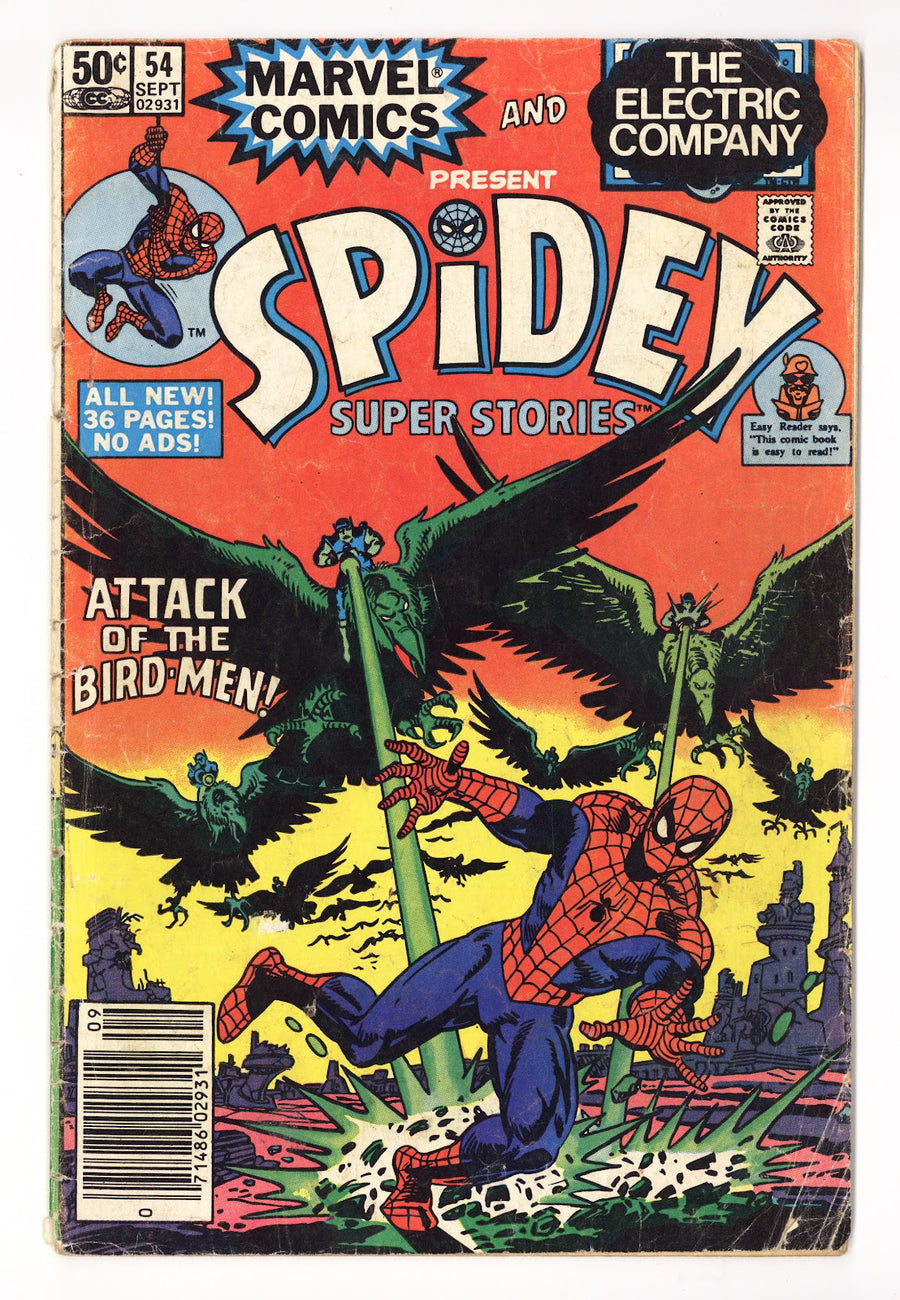 Spidey Super Stories 54 Very Low Grade (1981) Newsstand 