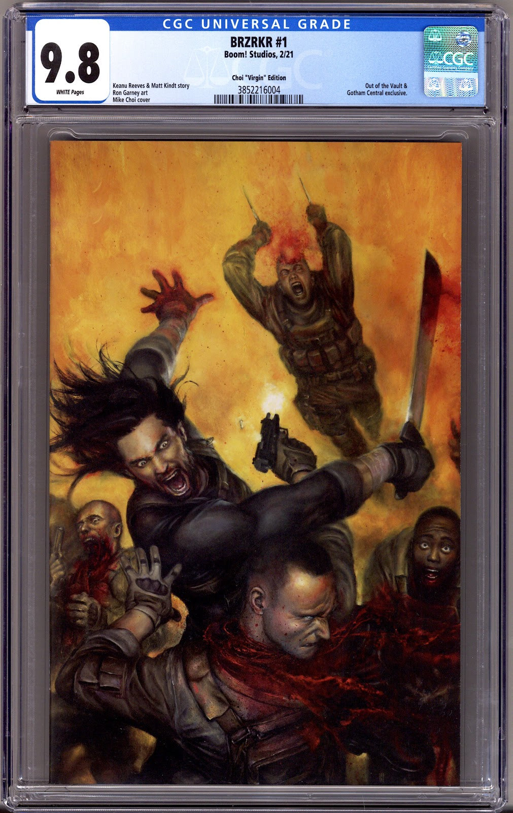 Brzrkr   1 CGC 9.8 (NM/M)   (2021) Choi Virgin  Exclusive Variant