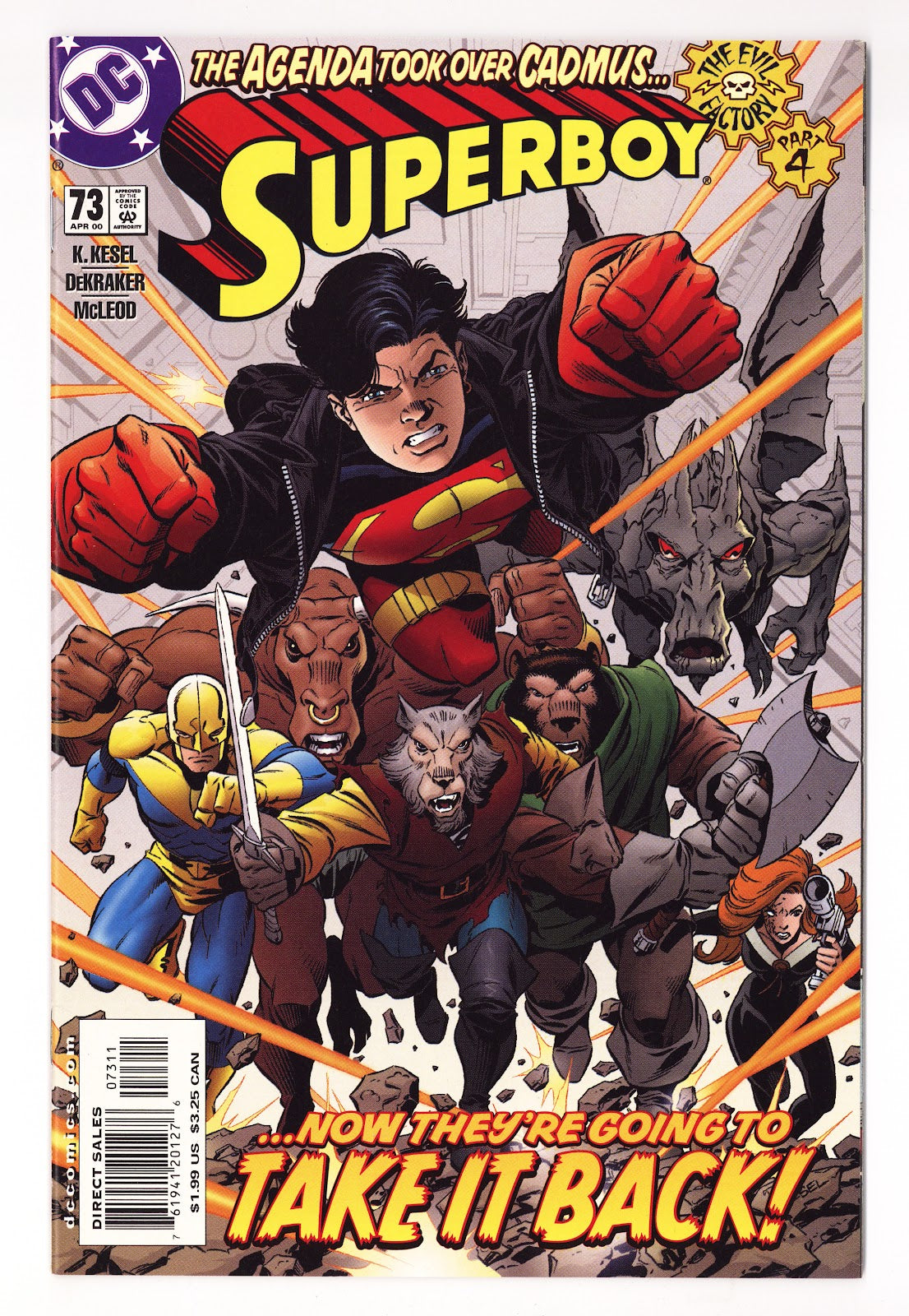 Superboy Vol 3 73  High Grade   (2000)