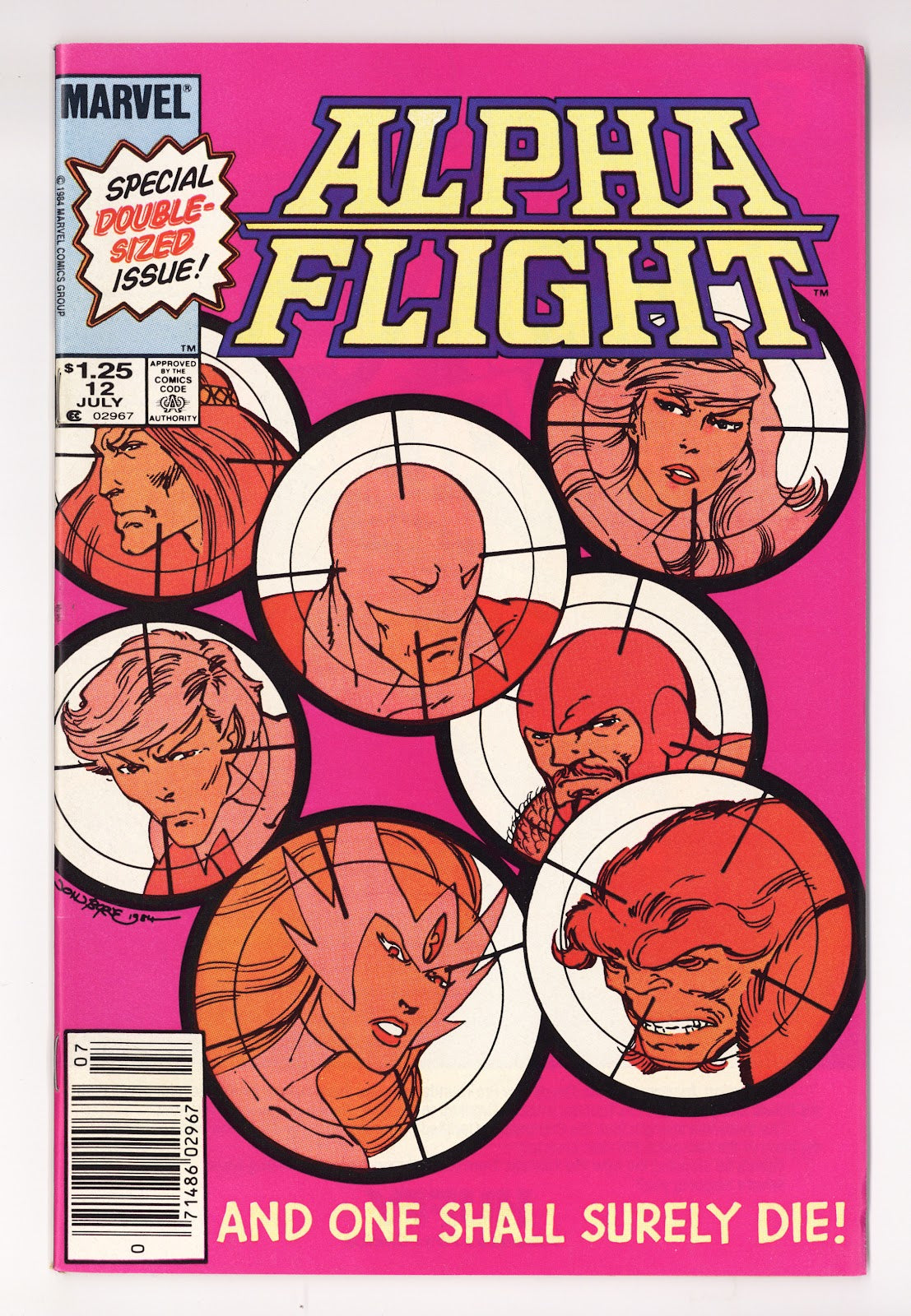 Alpha Flight Vol 1 12 VF+ (8.5) (1984) Canadian Price Variant 