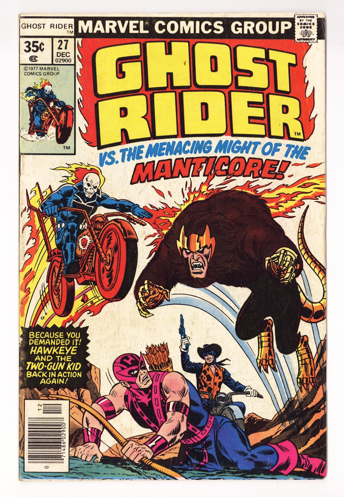 Ghost Rider Vol 1 27  Low Grade   (1977)     