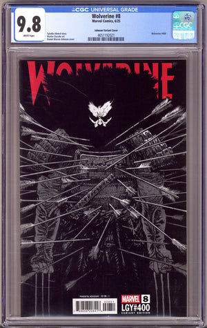 Wolverine Vol 8 8 (400) CGC 9.8 (NM/M)   (2025) Johnson   Variant
