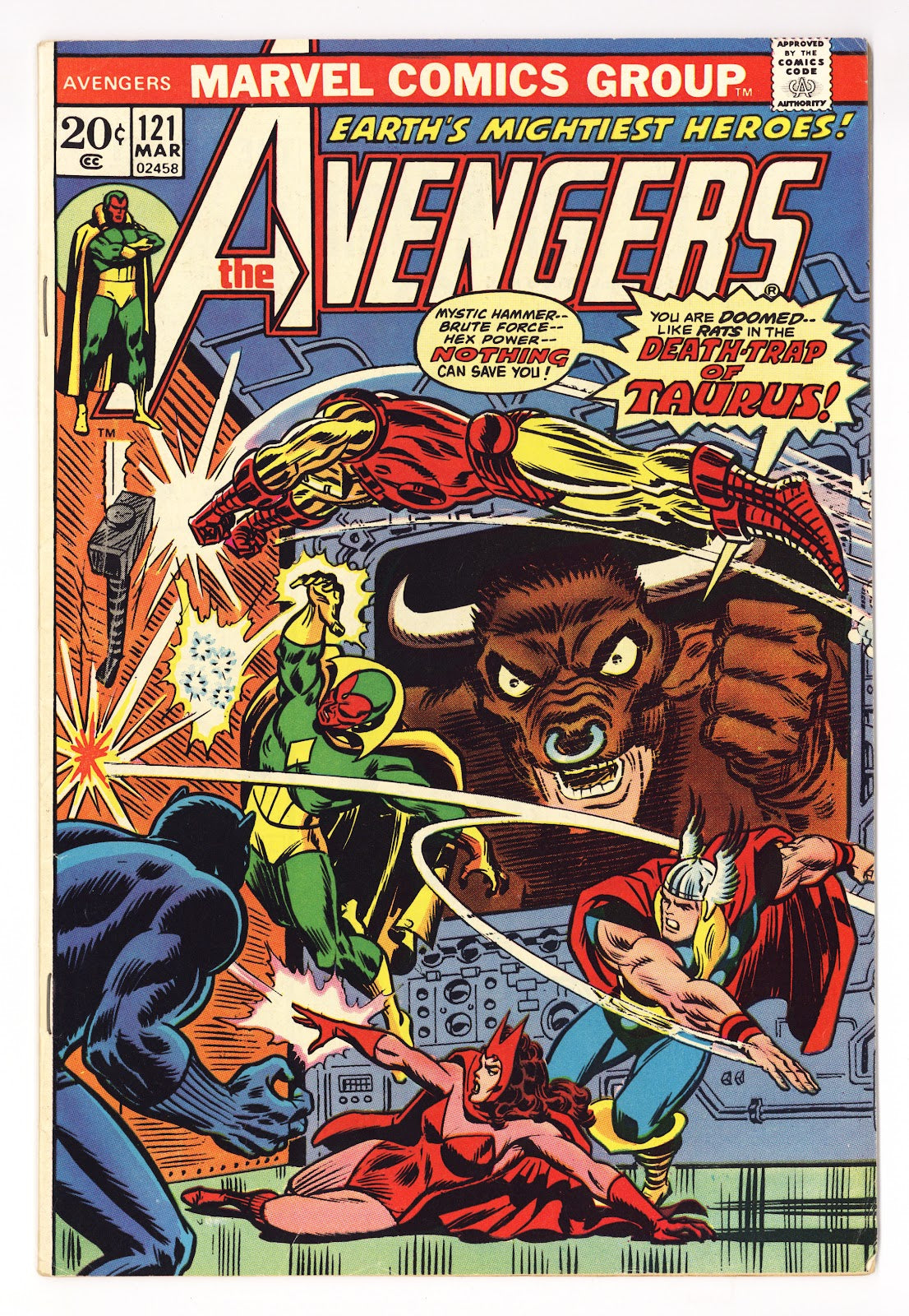 The Avengers Vol 1 121 FN- (5.5) (1974) 