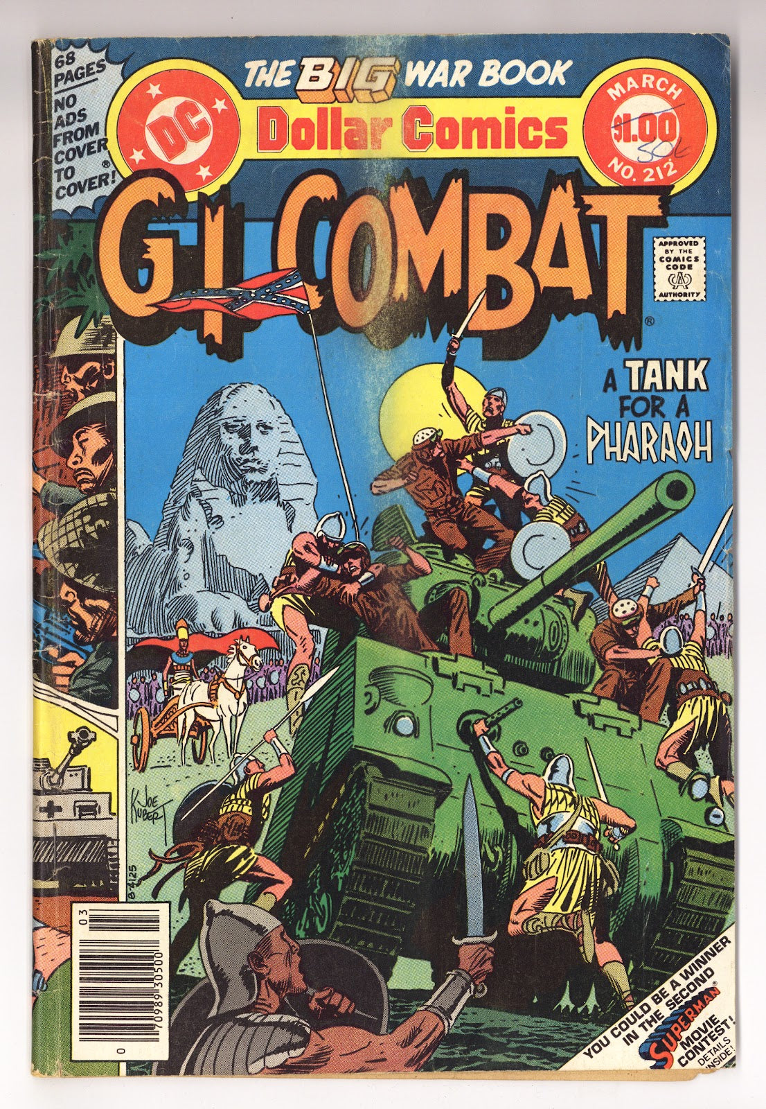 G.I. Combat Vol 1 212  Very Low Grade   (1979)