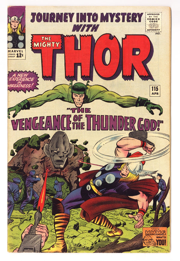 Journey into Mystery Vol 1 115  VG+ (4.5)   (1965)
