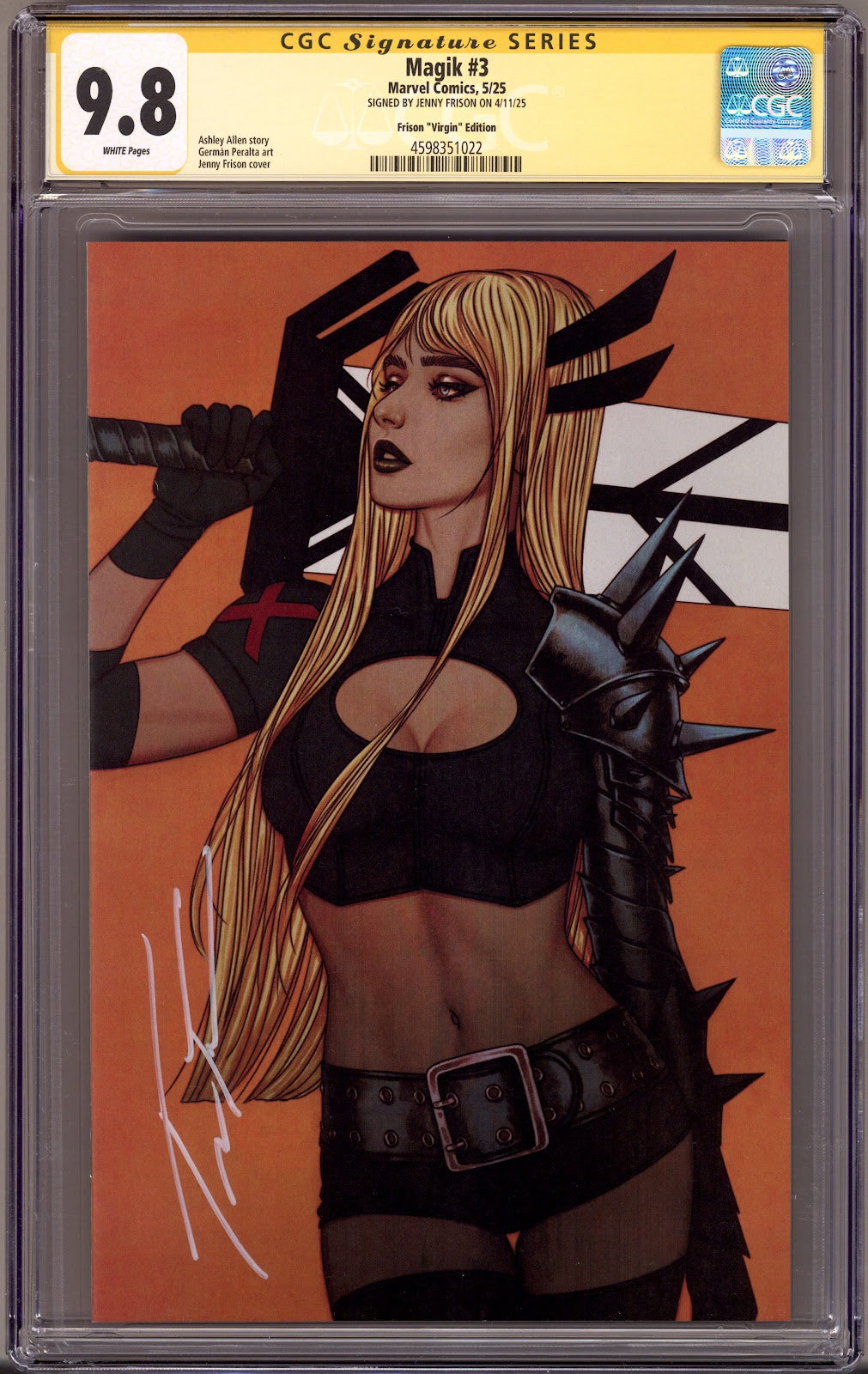 Magik Vol 2 3 CGC 9.8 (NM/M)   (2025) Frison Virgin  Incentive Variant  Signed x1 Cover Jenny Frison 