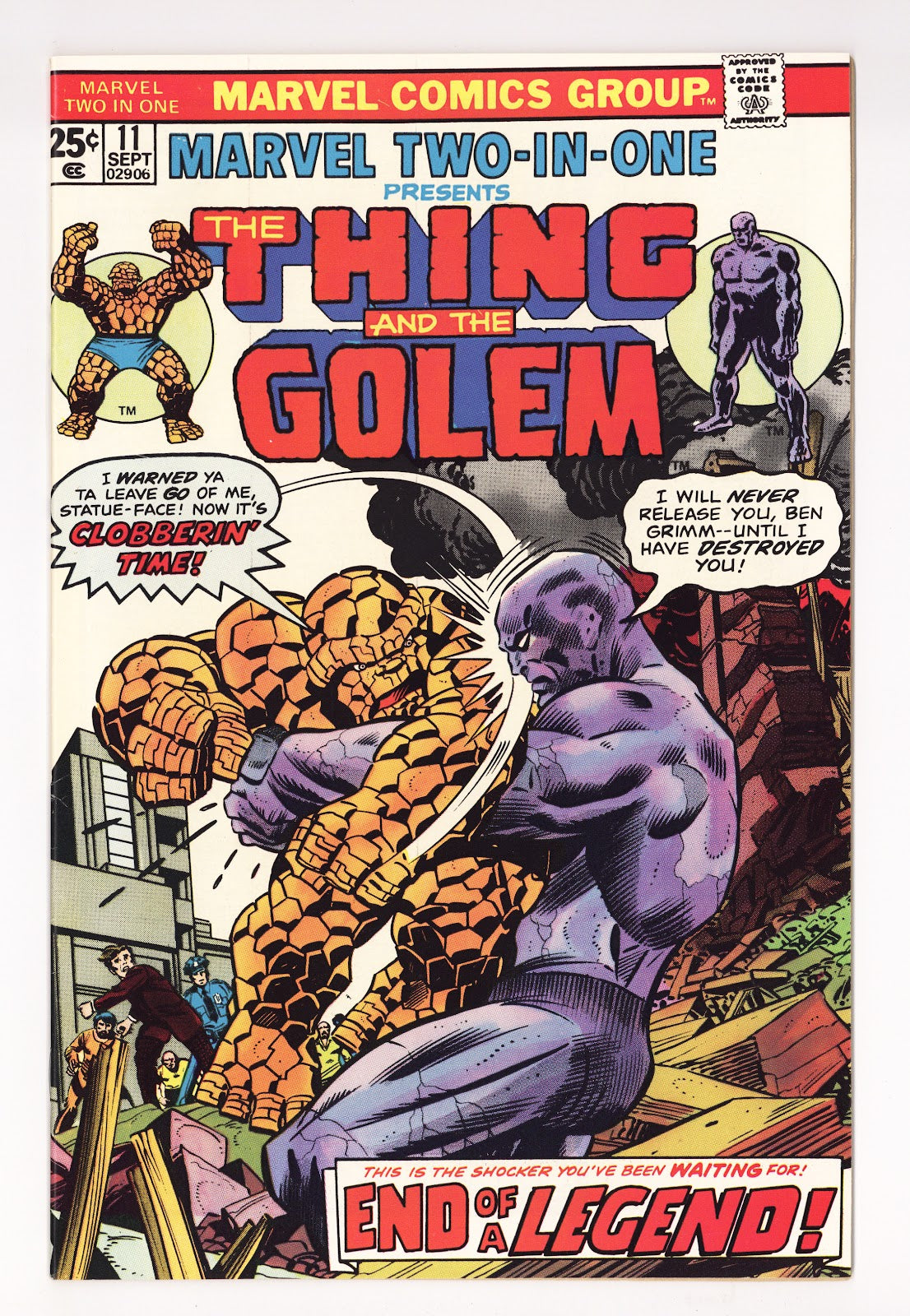 Marvel Two-in-One Vol 1 11  Mid Grade   (1975)     