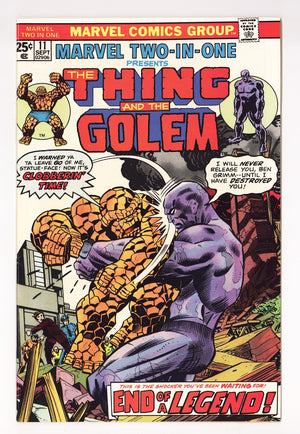 Marvel Two-in-One Vol 1 11  Mid Grade   (1975)