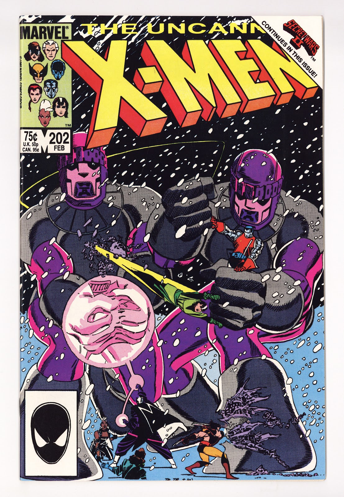 The Uncanny X-Men Vol 1 202 High Grade (1986) Direct 