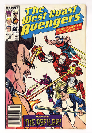 West Coast Avengers Vol 2 38  Mid Grade   (1988)   Newsstand