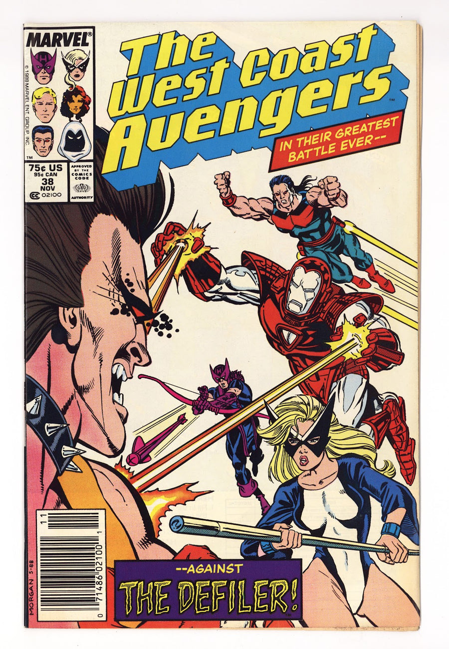 West Coast Avengers Vol 2 38  Mid Grade   (1988)   Newsstand