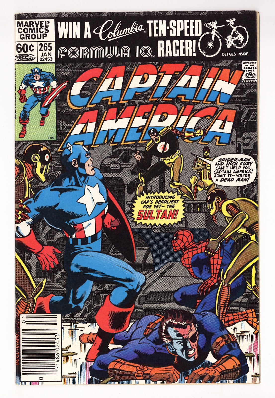 Captain America Vol 1 265  High Grade   (1982)   Newsstand